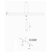 Egoluce Lancia small L.58 cm Deckenleuchte - Agof Store Egoluce Lancia small L.58 cm Deckenleuchte - Agof Store