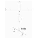 Lancia large L.108 Lampada a soffitto Egoluce - AGOF Store