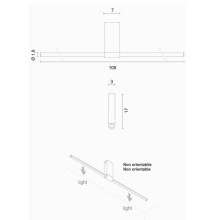 Lancia large L.108 Lampada a soffitto Egoluce - AGOF Store