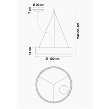 Egoluce Radar pendant lamp - Agof Store Egoluce Radar pendant lamp - Agof Store