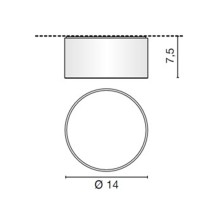 Drum Lampada a soffitto Egoluce - AGOF Store Drum Lampada a soffitto Egoluce - AGOF Store