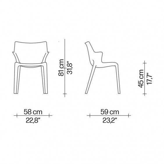 Driade Lou Eat Chair - Agof Store