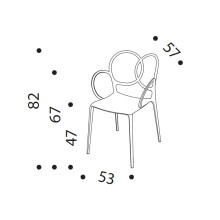 Driade Sissi Armlehnstuhl - Agof Store Driade Sissi Armlehnstuhl - Agof Store