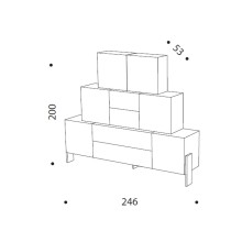 Driade Ziqqurat Alto Aufbewahrung - Agof Store