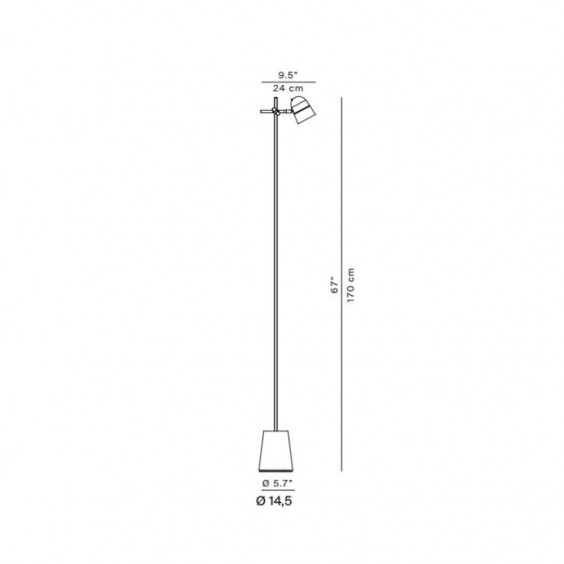 LucePlan Counterbalance Stehleuchte - Agof Store
