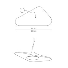 Soleil Noir Lampada a sospensione LucePlan - Agof Store