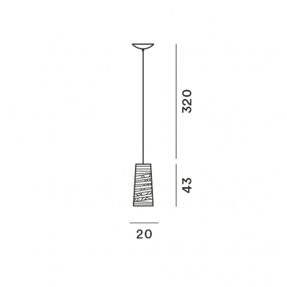 Tress Mini Lampada a sospensione Foscarini - Agof Store