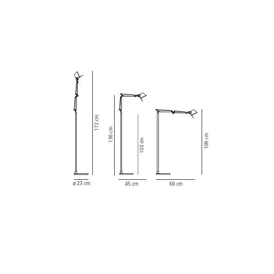 Artemide Tolomeo Micro Led Lampada da terra - Agof Store