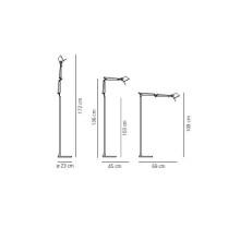 Artemide Tolomeo Micro Led Lampada da terra - Agof Store