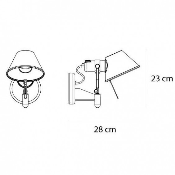 Artemide Tolomeo Faretto Led wall lamp - Agof Store