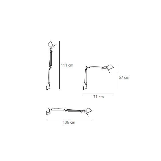 Artemide Tolomeo Mini Led Lampada da parete - Agof Store
