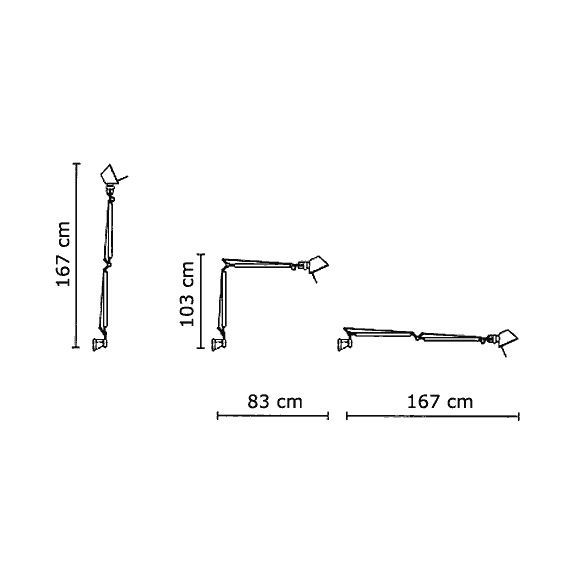 Artemide Tolomeo Braccio Led wall lamp - Agof Store