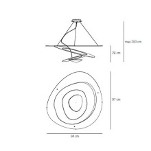 Artemide Pirce Led Pendelleuchte - Agof Store Artemide Pirce Led Pendelleuchte - Agof Store