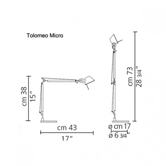Artemide Tolomeo Micro Led table lamp - Agof Store