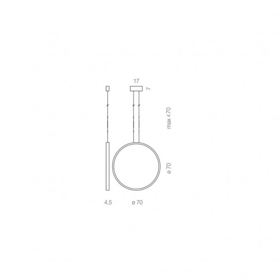 Assolo 70 Lampada a sospensione Cini & Nils - Agof Store