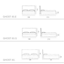 Ghost 80 letto Gervasoni - Agof Store Ghost 80 letto Gervasoni - Agof Store