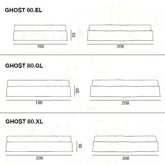 Gervasoni Ghost 80 L Bed - Agof Store