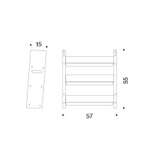 Danese Milano Livorno 60 Bücherregal - Agof Store