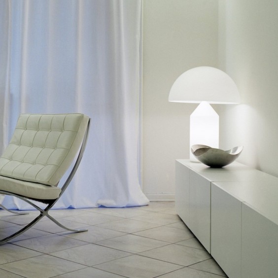 Oluce Atollo Glass table lamp - Agof Store