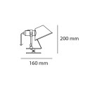 Artemide Tolomeo Micro Pinza Led wall lamp - Agof Store