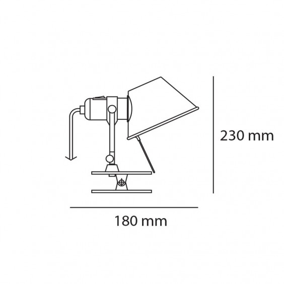 Artemide Tolomeo Pinza Led Wandleuchte - Agof Store