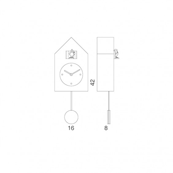 Progetti Freebird Badass Wanduhr - Agof Store