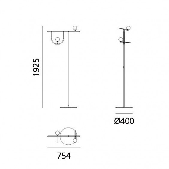 Artemide Yanzi Lampada da terra - Agof Store