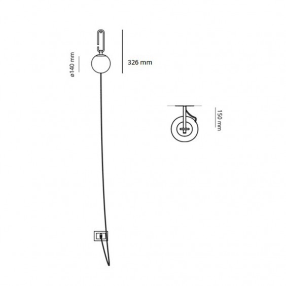Artemide Nh Lampada da parete - Agof Store