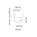 Artemide Nh S Ø14 Lampada a sospensione - Agof Store