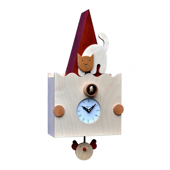 Pirondini Micio cuckoo clock - Agof Store