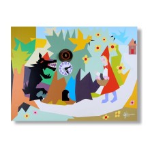 Pirondini Cappuccetto Rosso cuckoo clock - Agof Store