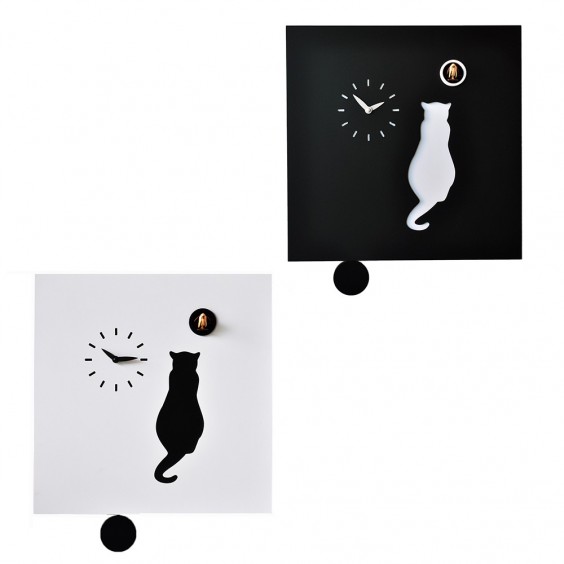 Pirondini Cat cuckoo clock - Agof Store