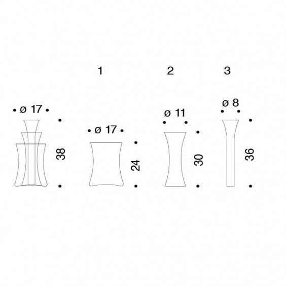 Danese Milano Murano D Vase - Agof Store