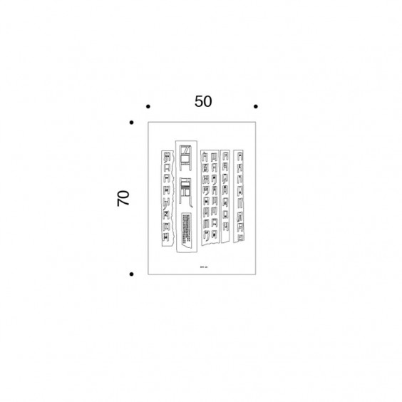 Danese Milano Scrittura illeggibile bianco Art Print - Agof Store