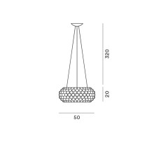 Caboche Plus Media R7s Lampada a sospensione Foscarini - Agof Store