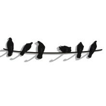 Birds on wire appendiabiti Covo - Agof Store