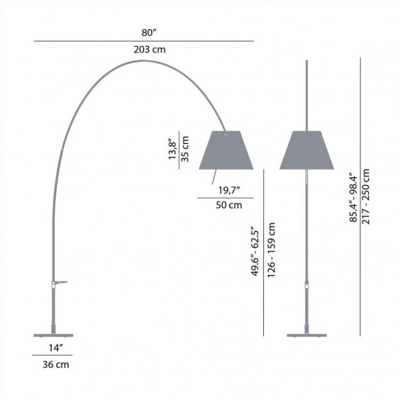 LucePlan Lady Costanza floor lamp - Agof Store