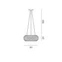 Foscarini Caboche Plus Media MyLight pendant lamp - Agof Store
