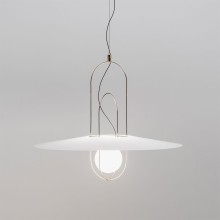 Setareh con disco in vetro lampada a sospensione FontanaArte - Agof Store Setareh con disco in vetro lampada a sospensione FontanaArte - Agof Store
