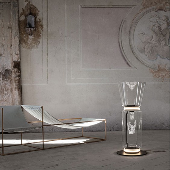 Flos Noctambule 2 High Cylinder & Cone Small Base lampada da terra - Agof Store
