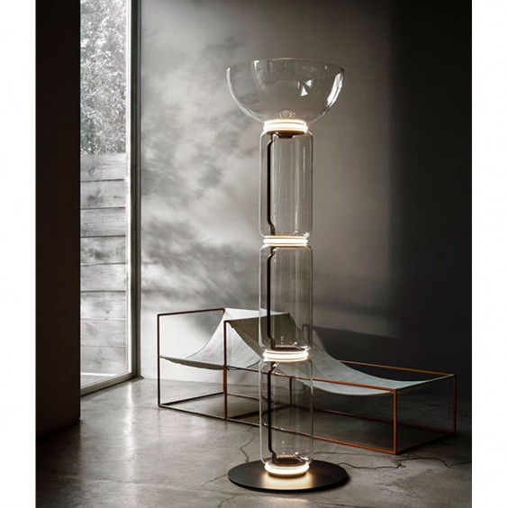 Flos Noctambule 3 High Cylinders & Bowl Big Base lampada da terra - Agof Store