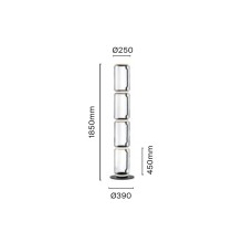 Flos Noctambule 4 Low Cylinders Small Base Stehleuchte - Agof Store