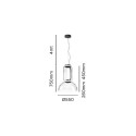 Flos Noctambule 1 Low Cylinder & Bowl Pendelleuchte - Agof Store