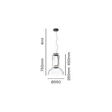 Flos Noctambule 1 Low Cylinder & Bowl pendant lamp - Agof Store Flos Noctambule 1 Low Cylinder & Bowl pendant lamp - Agof Store