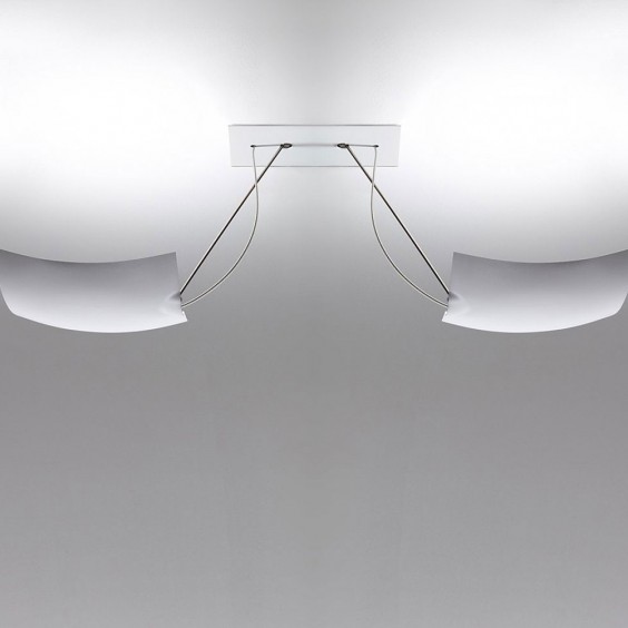 Ingo Maurer 2 x 18 x 18 wall ceiling lamp - Agof Store
