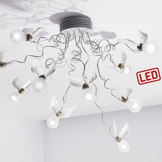 Birdie's nest led Lampada a sospensione Ingo Maurer - Agof Store