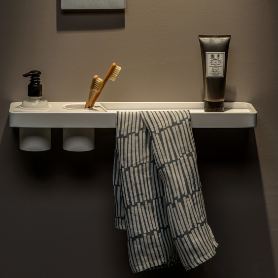 Ever Life Design Brunt towel holder with shelf - Agof Store