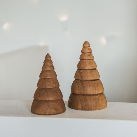 Jul Teak Wood oggetto decorativo Architectmade - Agof Store