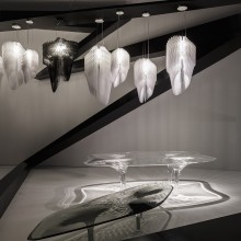 Aria black fade Lampada a sospensione Slamp - Agof Store