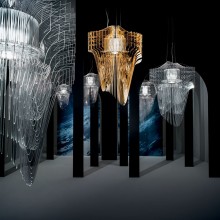 Slamp Aria gold pendant lamp - Agof Store Slamp Aria gold pendant lamp - Agof Store
